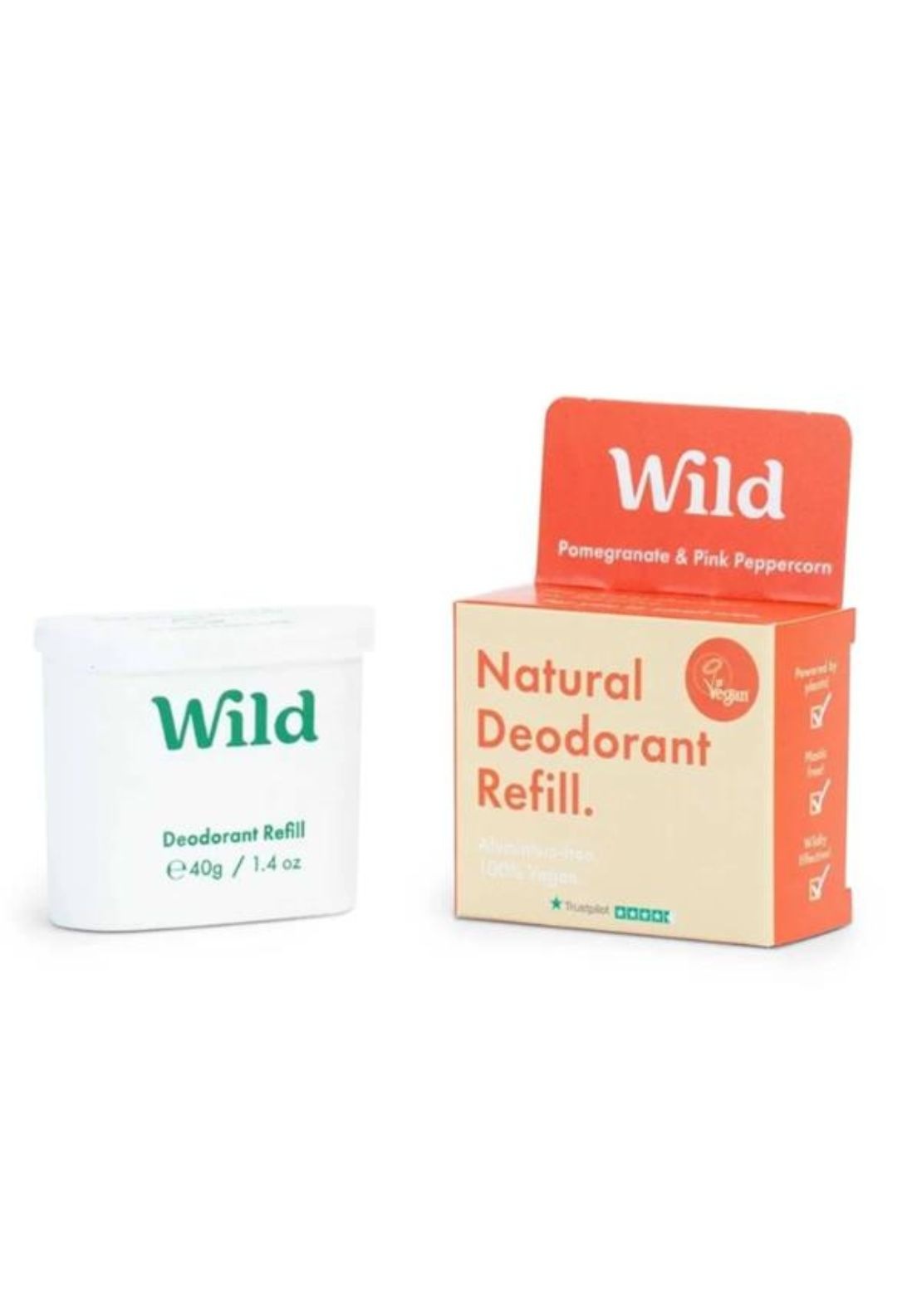 Wild Natural Deodorant Refill Pomegranate &amp; Pink Peppercorn 1 Shaws Department Stores