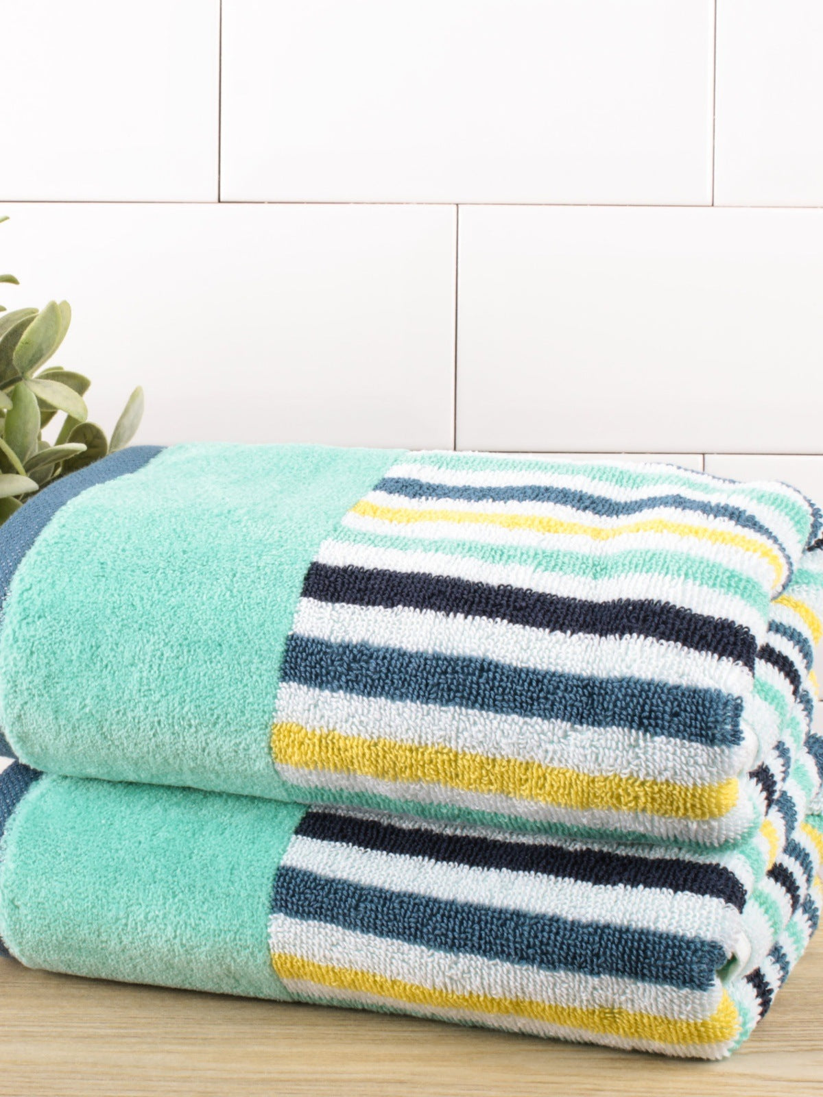 Fusion Nautical Stripe Bath Towel 2 Shaws Department Stores