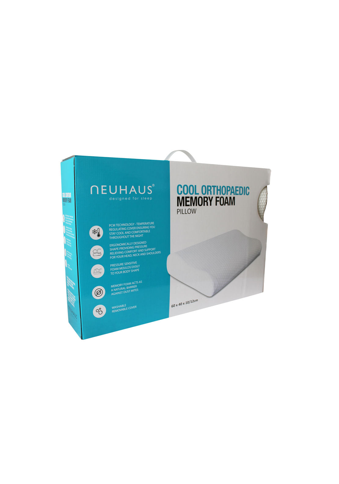 Neuhaus Cool Orthopaedic Memory Foam Pillow - White 4 Shaws Department Stores