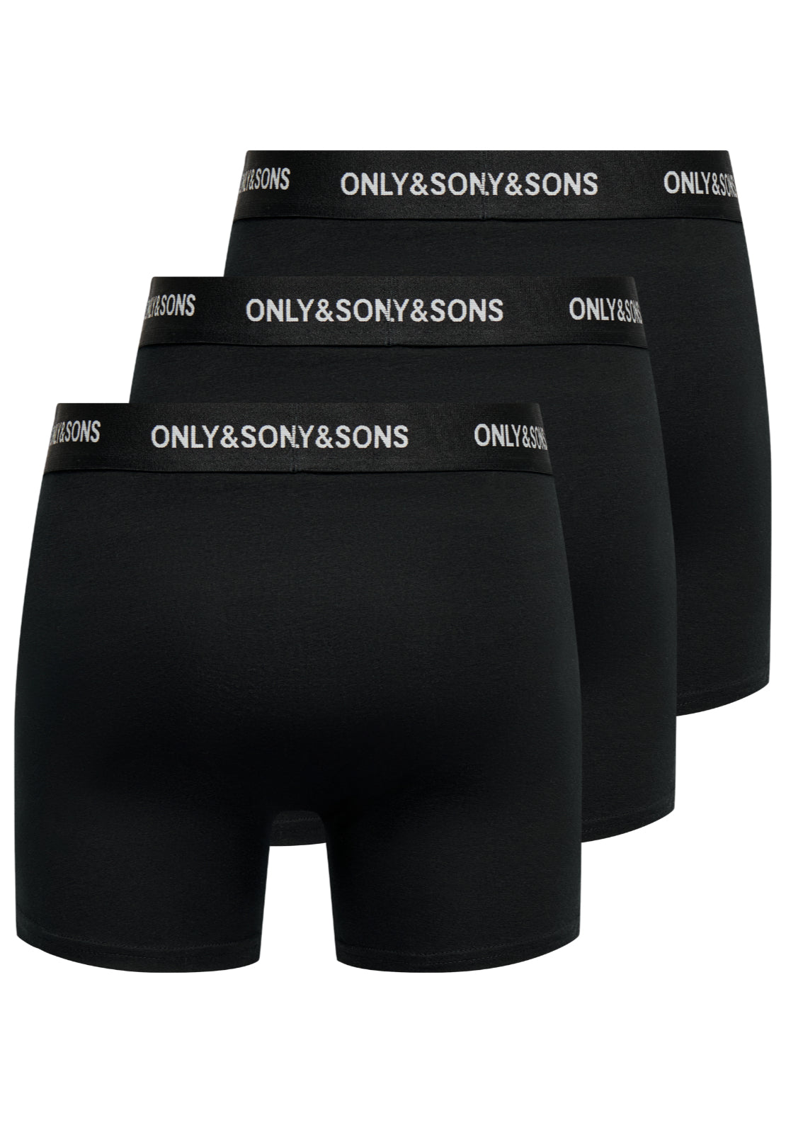 Only &amp; Sons Onsbasic 3-Pack Boxer Briefs - Black 6 Shaws Department Stores