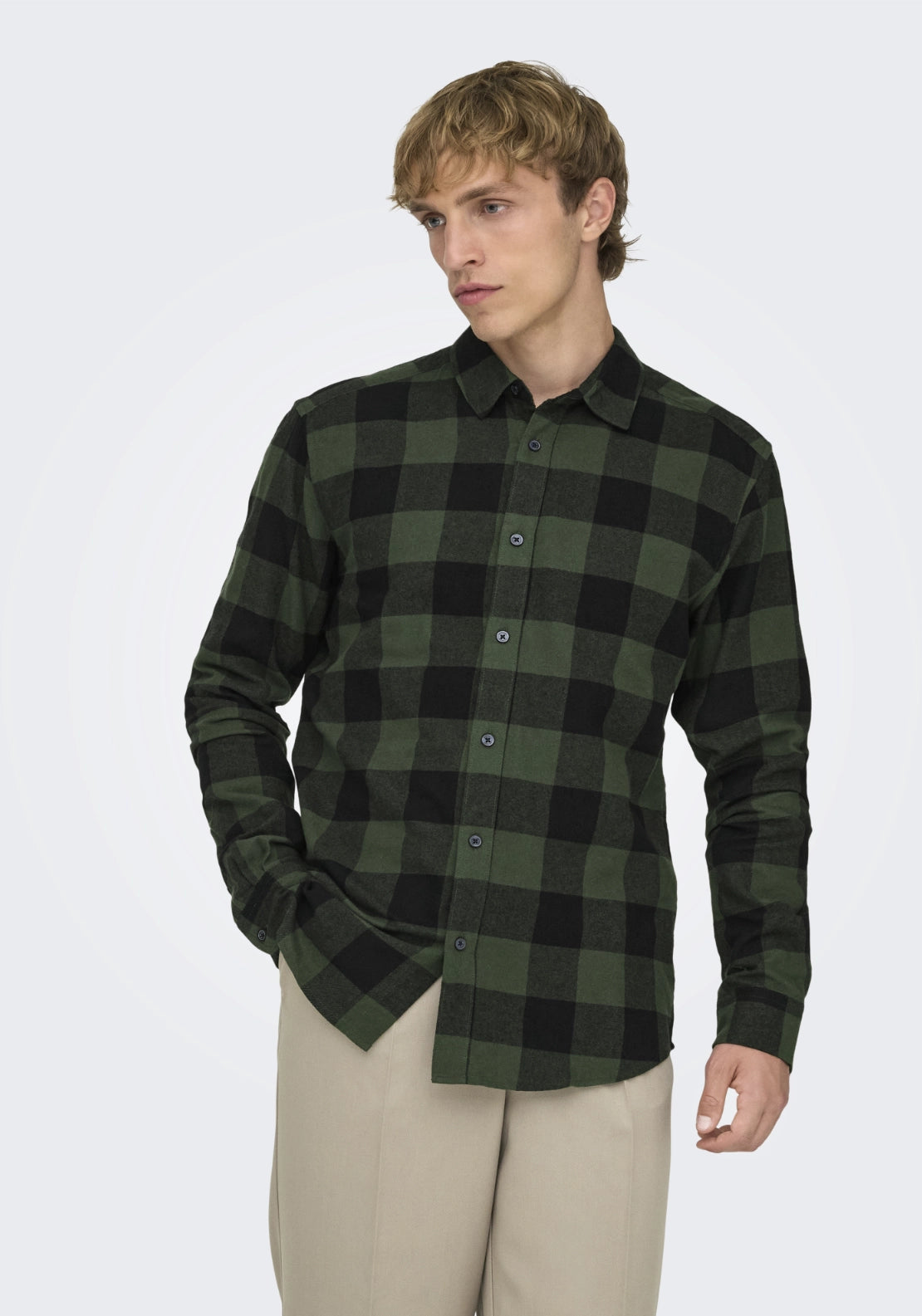 Onsgudmund Check Shirt - Forest Night