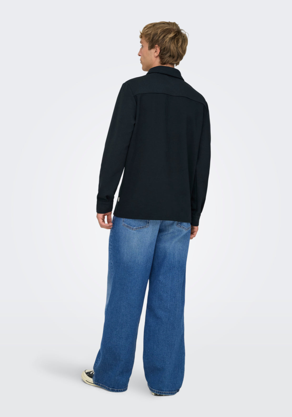 Only &amp; Sons Onsnewkodyl Overshirt - Blue 2 Shaws Department Stores