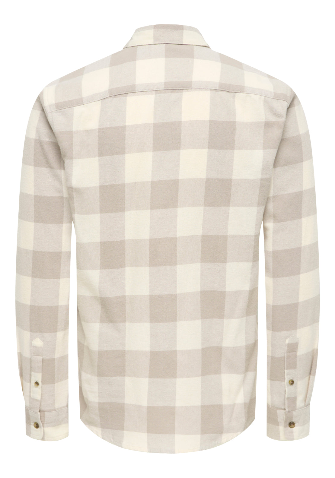 Only &amp; Sons Onsgudmund Check Shirt - Antique White 7 Shaws Department Stores