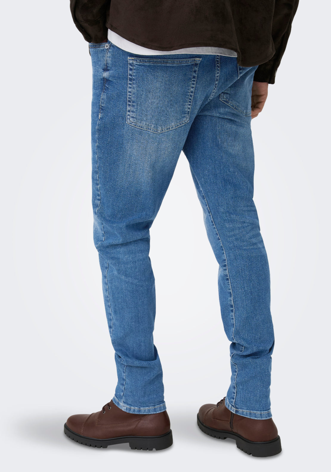 Only &amp; Sons Onsloom Mid Rise Slim Fit Jeans - Blue 4 Shaws Department Stores