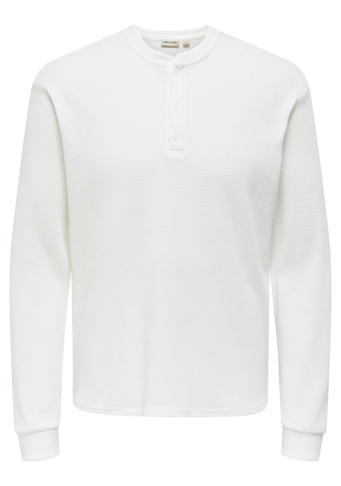 Only &amp; Sons Onstobie Long Sleeve T-Shirt - White 6 Shaws Department Stores