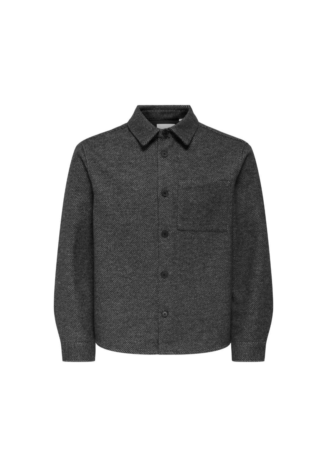 Only &amp; Sons Micah Twill Overshirt - Grey 3 Shaws Department Stores