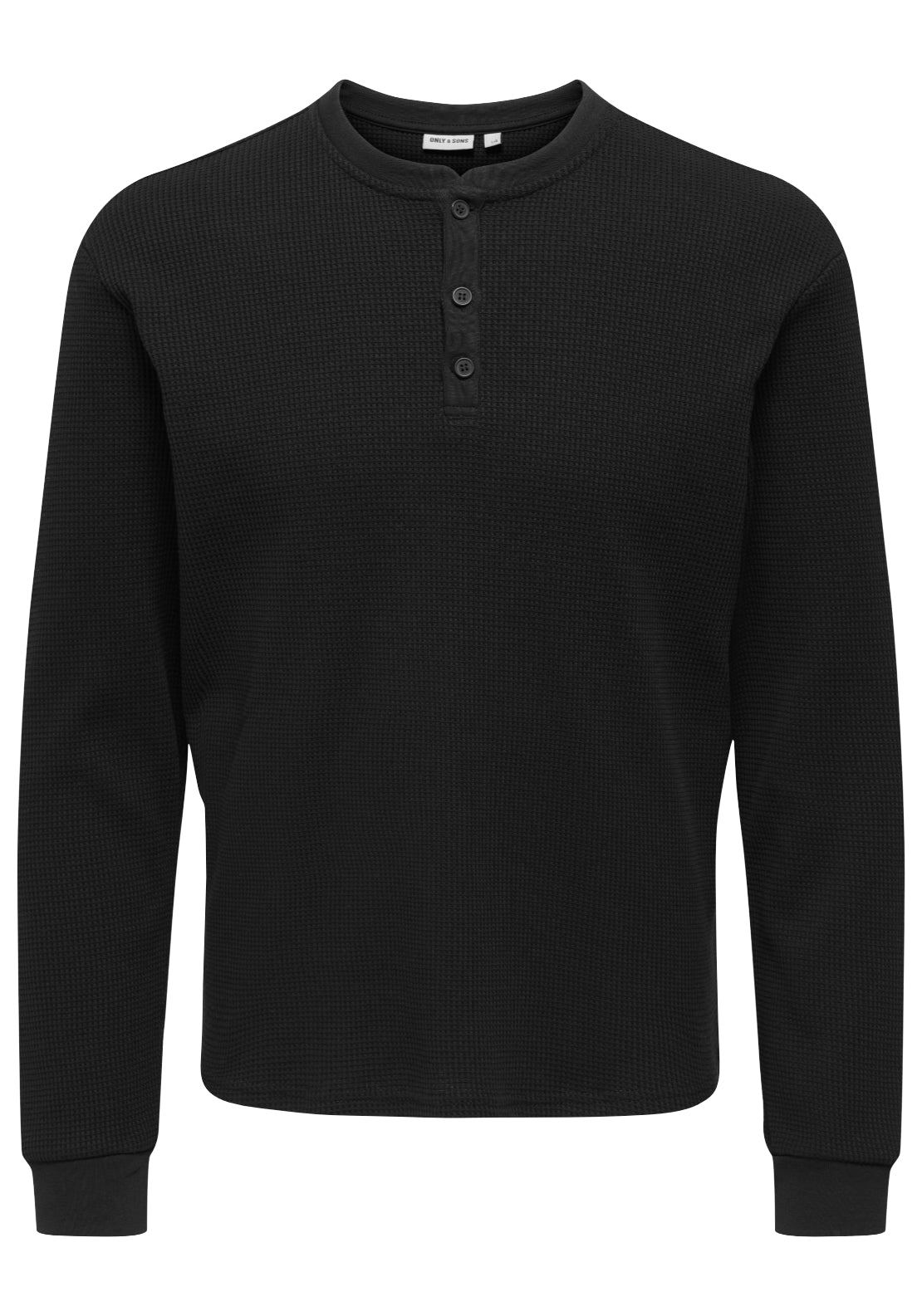 Only &amp; Sons Onstobie Long Sleeve T-Shirt - Black 7 Shaws Department Stores