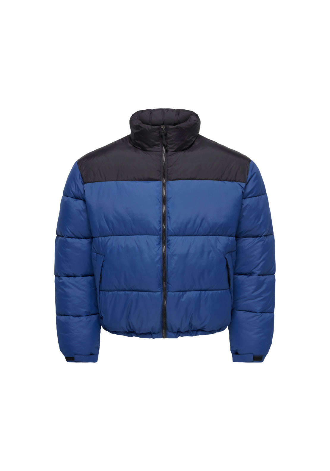 Only &amp; Sons Maverick Puffer Jacket - Blue 1 Shaws Department Stores