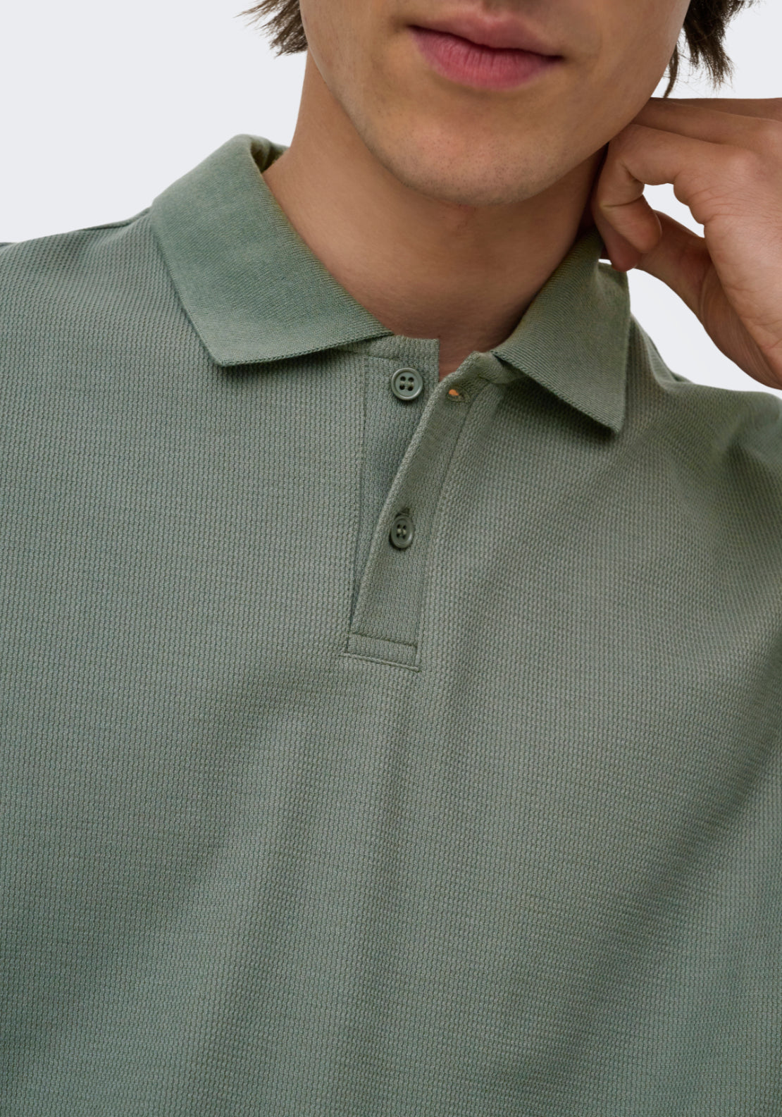 Only &amp; Sons Short Sleeve Regular Polo Shirt - Castor Gray 5 Shaws Department Stores