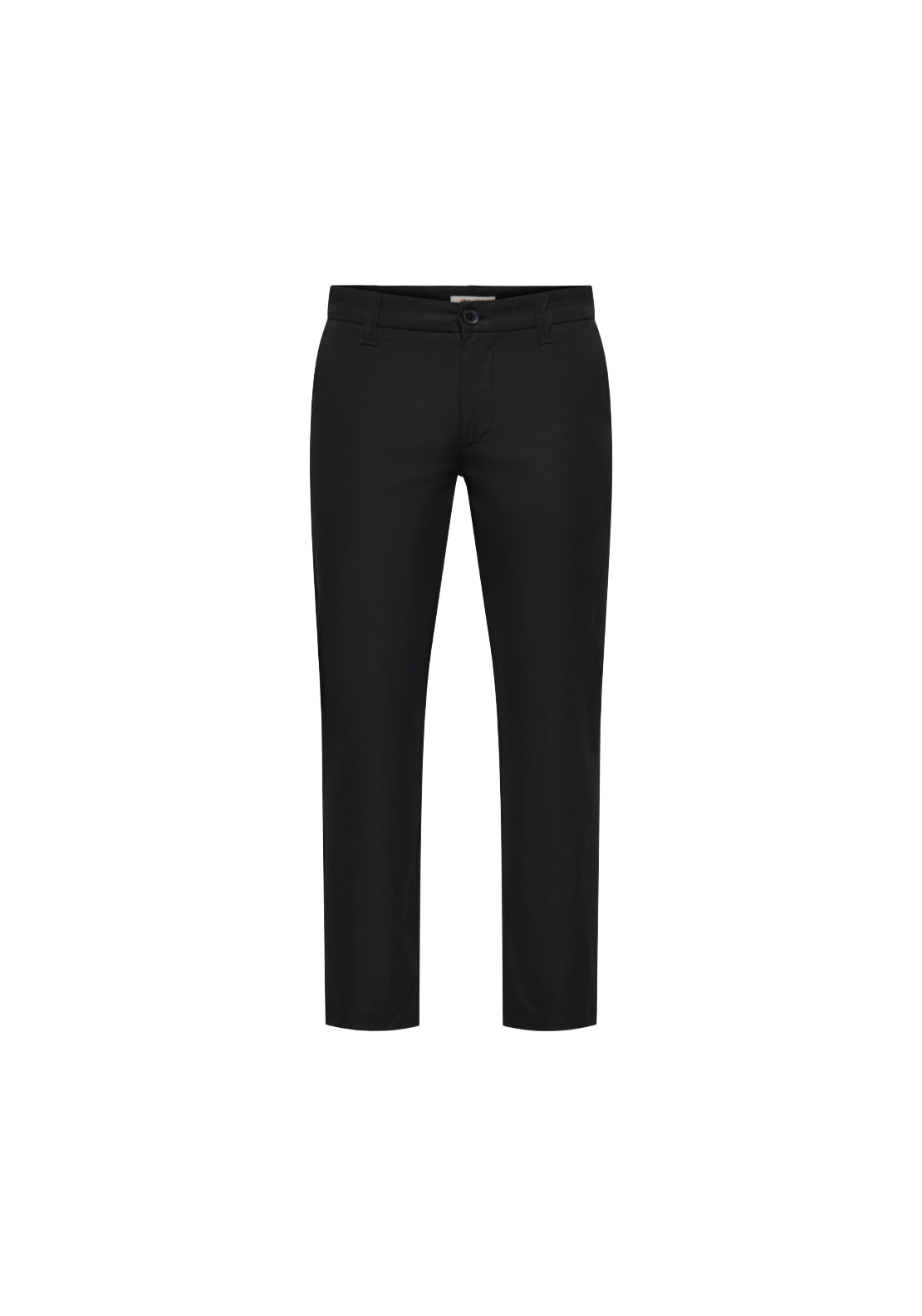 Only &amp; Sons Weft Regular Satin Twill Pants - Black 1 Shaws Department Stores