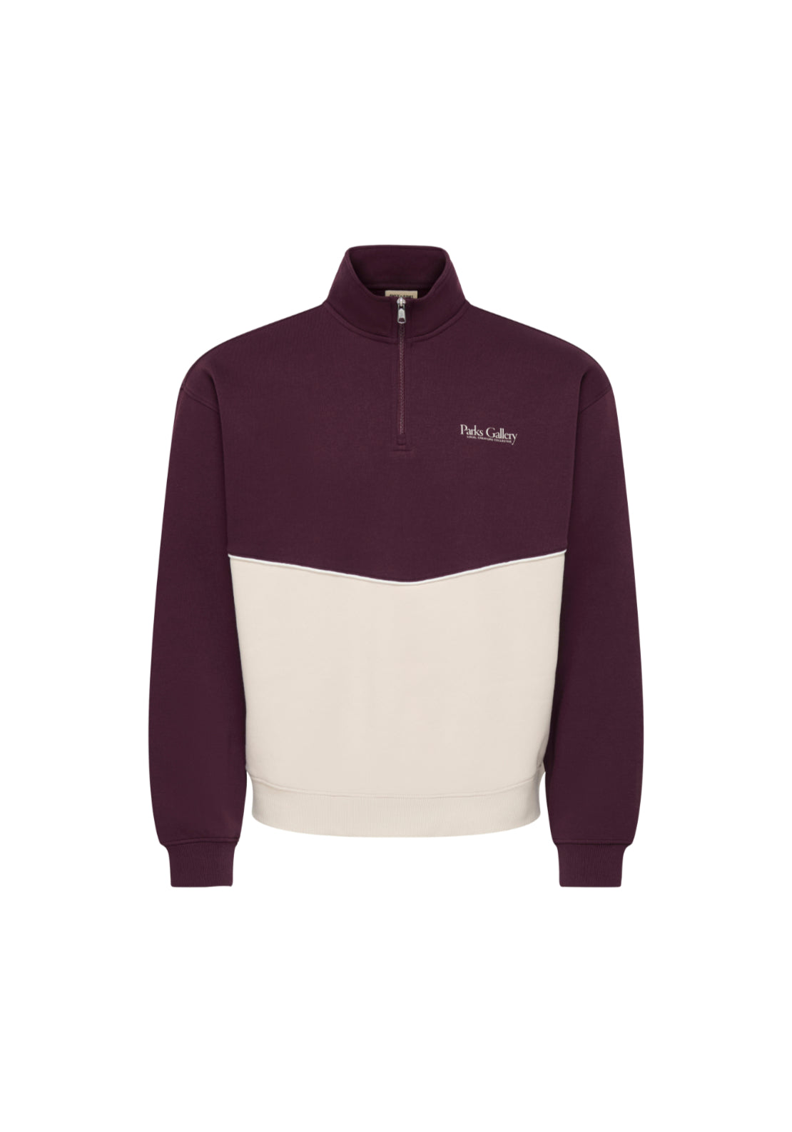 Only &amp; Sons Ceres 1/4 Zip Sweat - Moonbeam 1 Shaws Department Stores