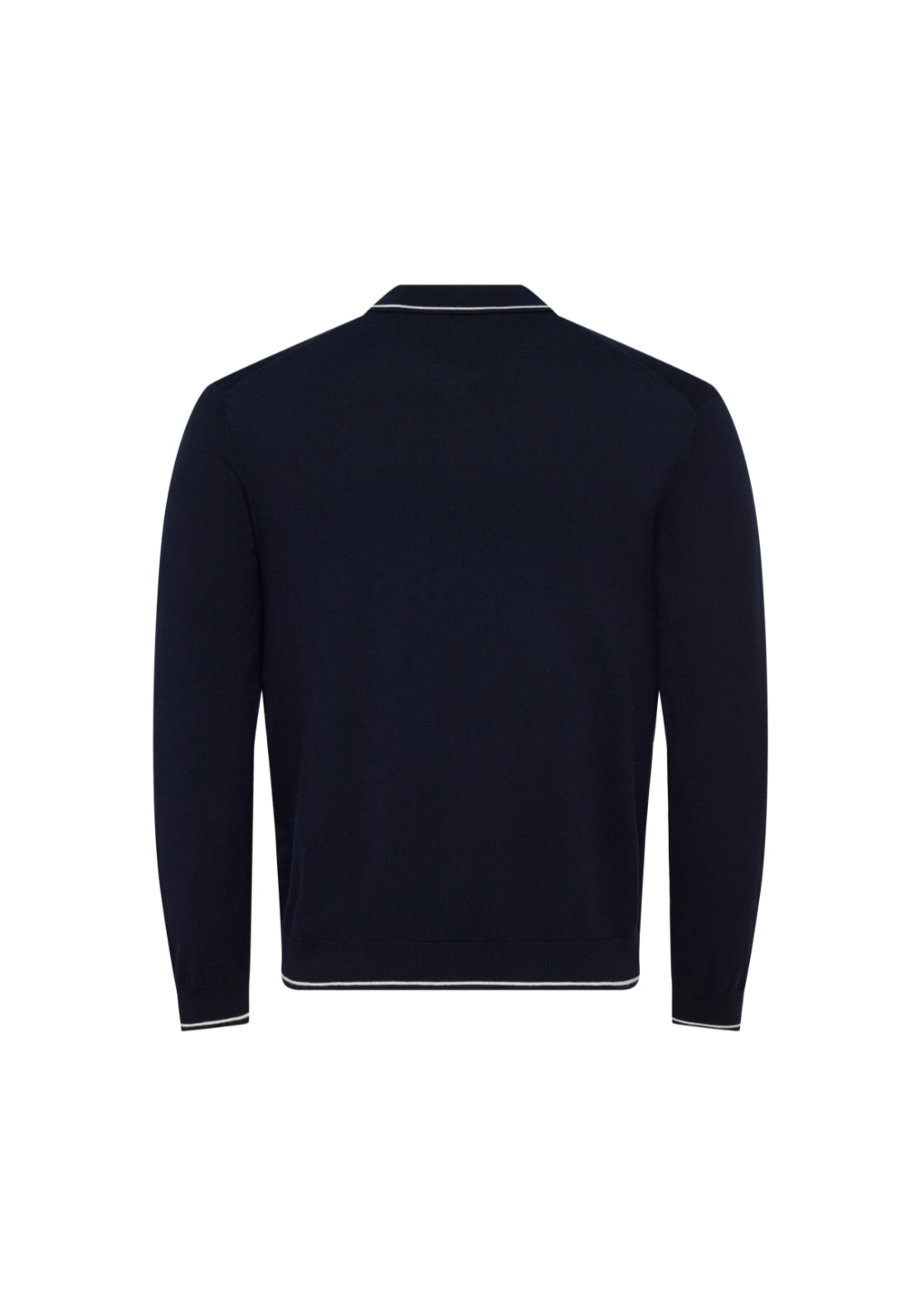 Only &amp; Sons Wyler 1/4 Zip Polo - Blue 3 Shaws Department Stores