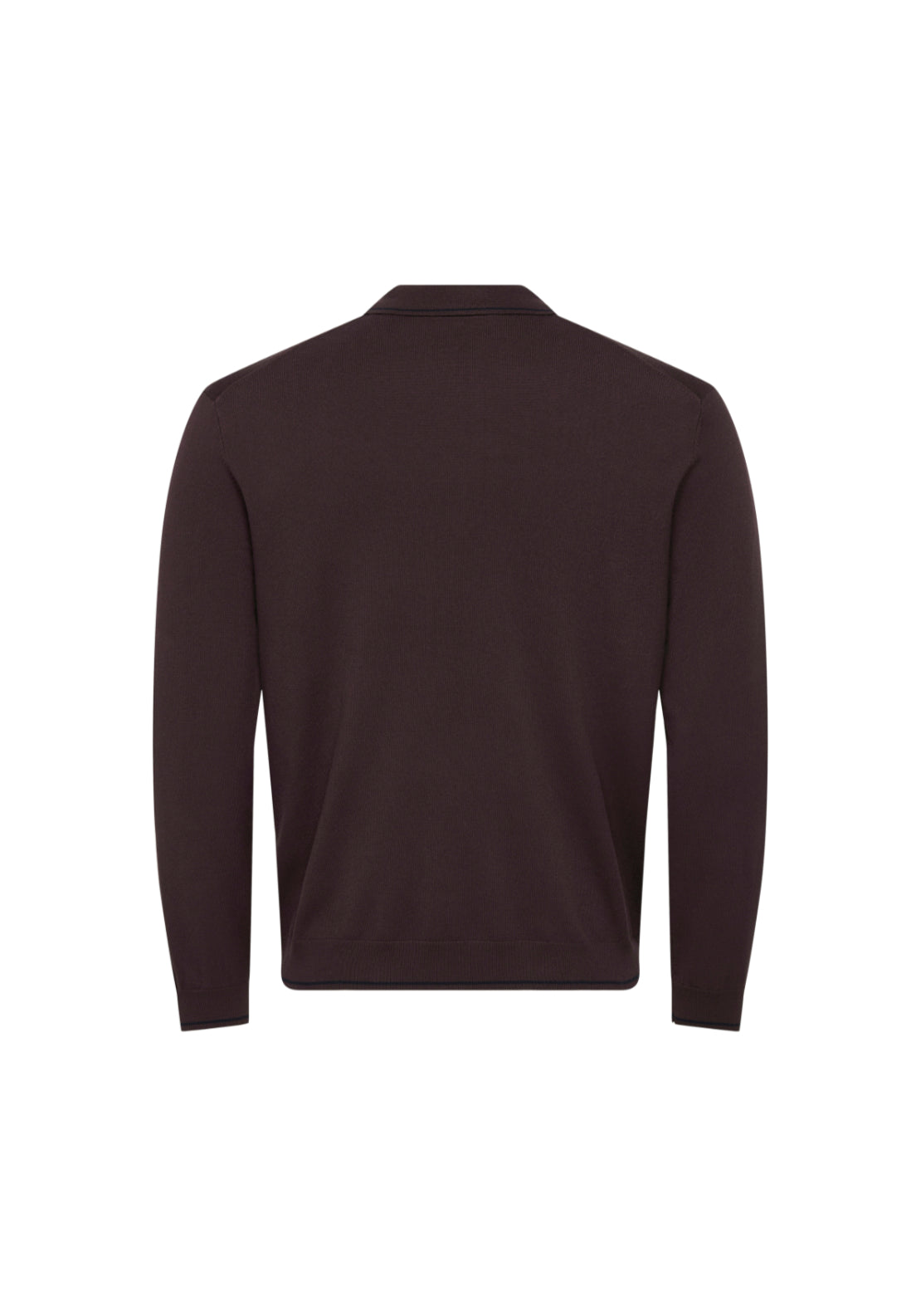 Only &amp; Sons Wyler 1/4 Zip Polo - Fudge 2 Shaws Department Stores