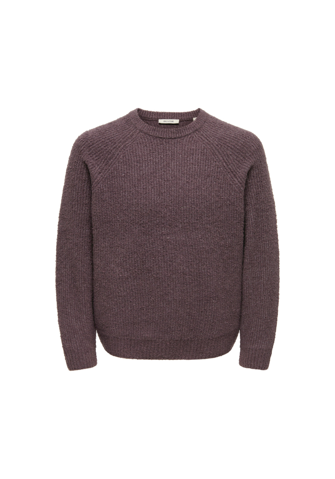 Only &amp; Sons Dale Raglan Knit - Beluga 1 Shaws Department Stores