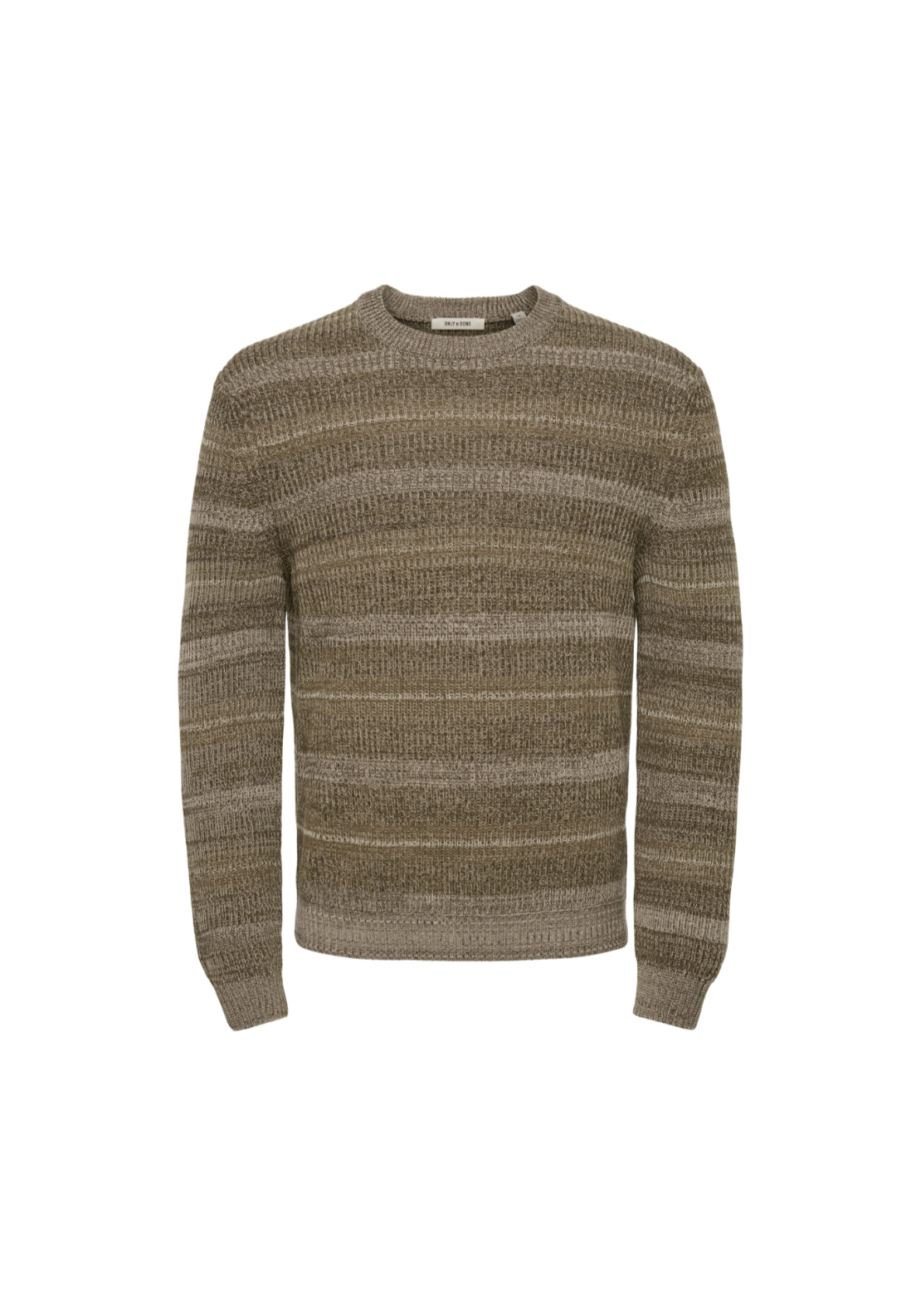 Only &amp; Sons Lake Crew Neck Knit - Demitasse 1 Shaws Department Stores