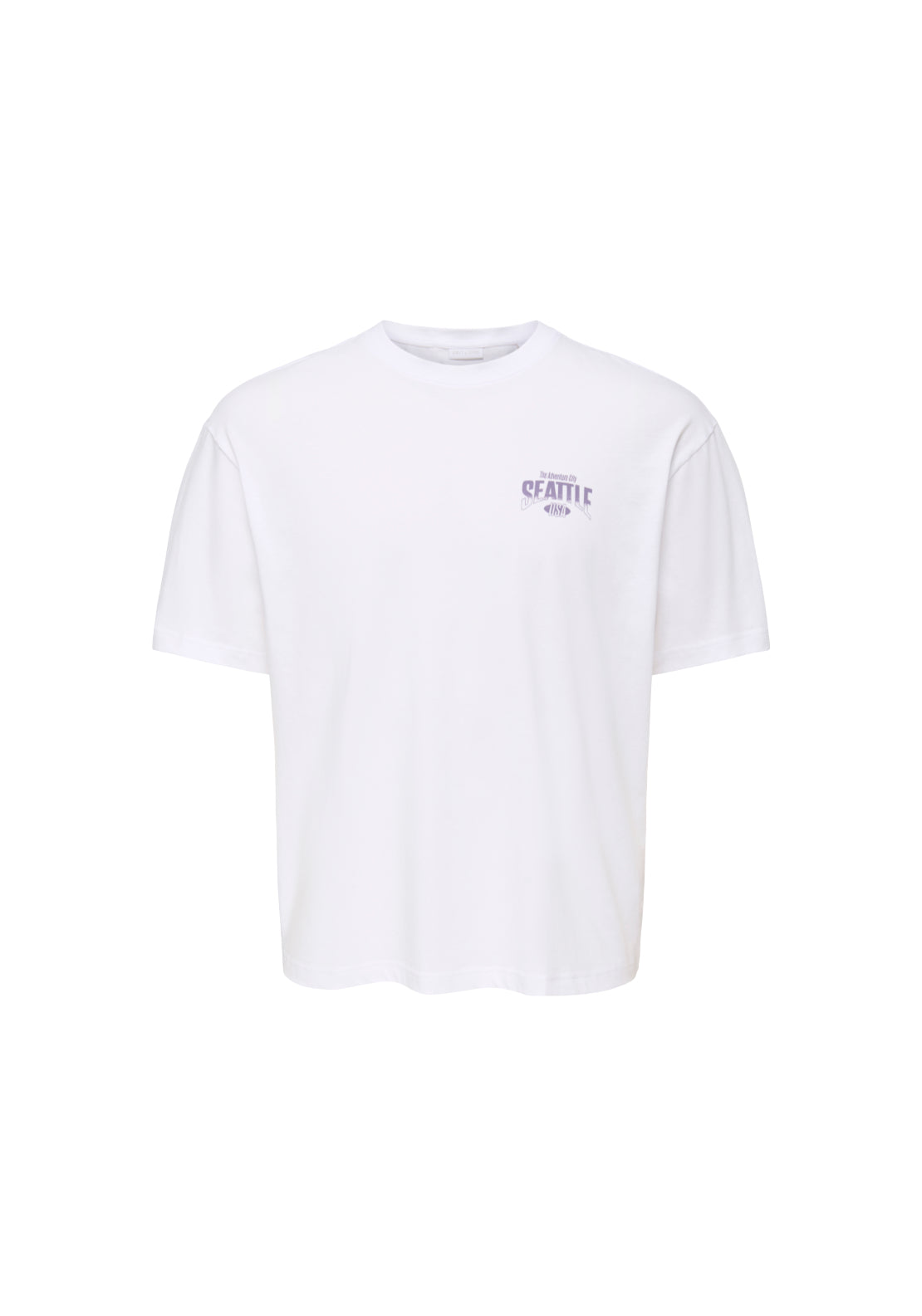 Only &amp; Sons Axel Brooklyn Tee - White 1 Shaws Department Stores