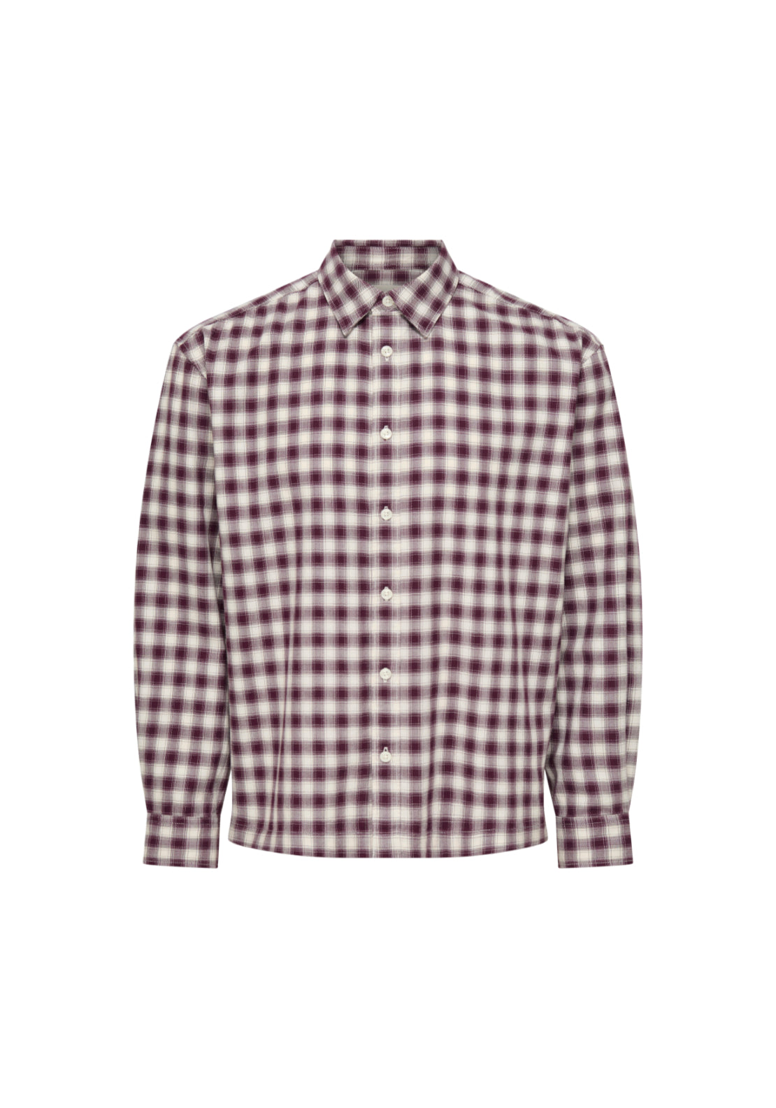 Only &amp; Sons Kosta Small Check Shirt - Port Royale 1 Shaws Department Stores