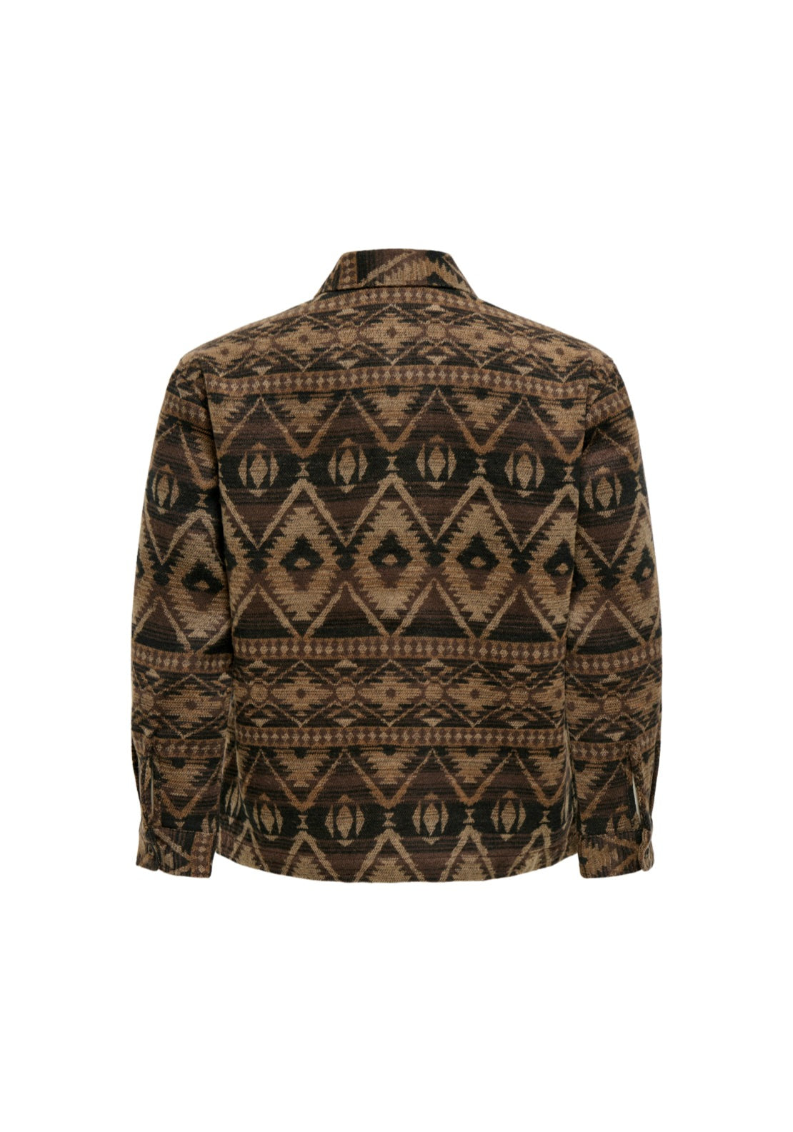 Only &amp; Sons Deal Print Shirt - Coffee Bean 2 Shaws Department Stores