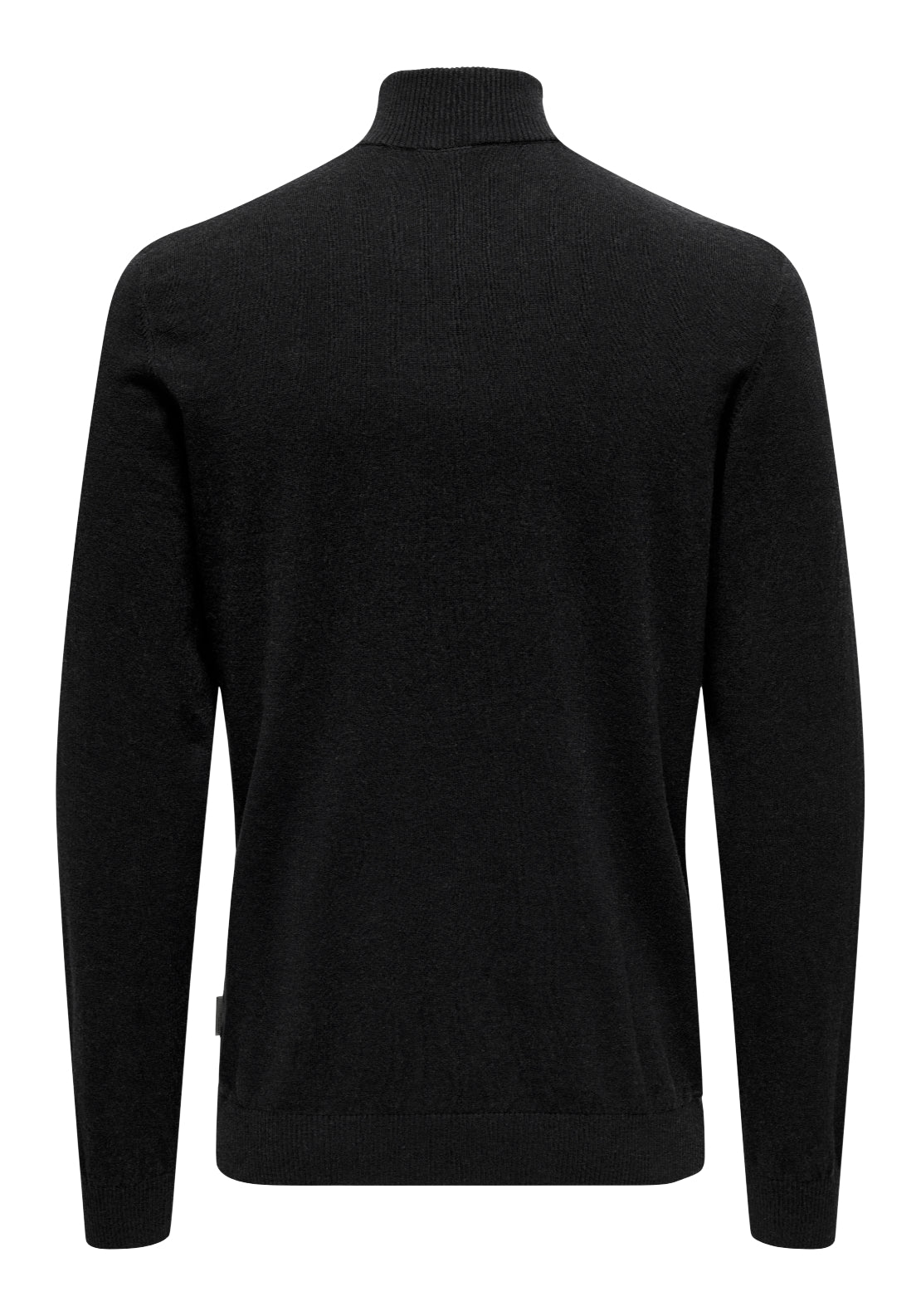 Only &amp; Sons Onsloui Half Zip Knit - Black 2 Shaws Department Stores