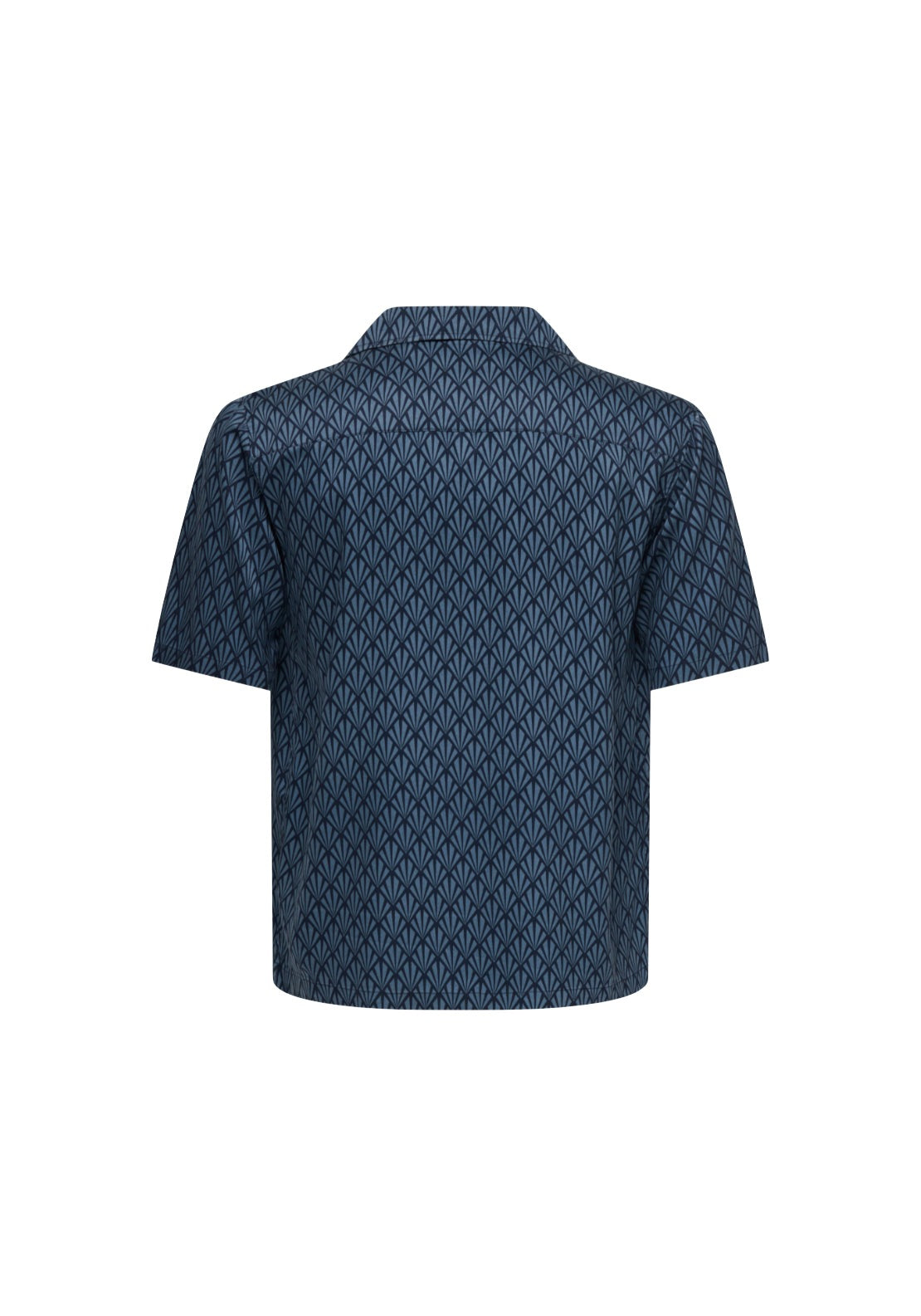 Only &amp; Sons Relaxed Print Short Sleeve Shirt - Blue 2 Shaws Department Stores