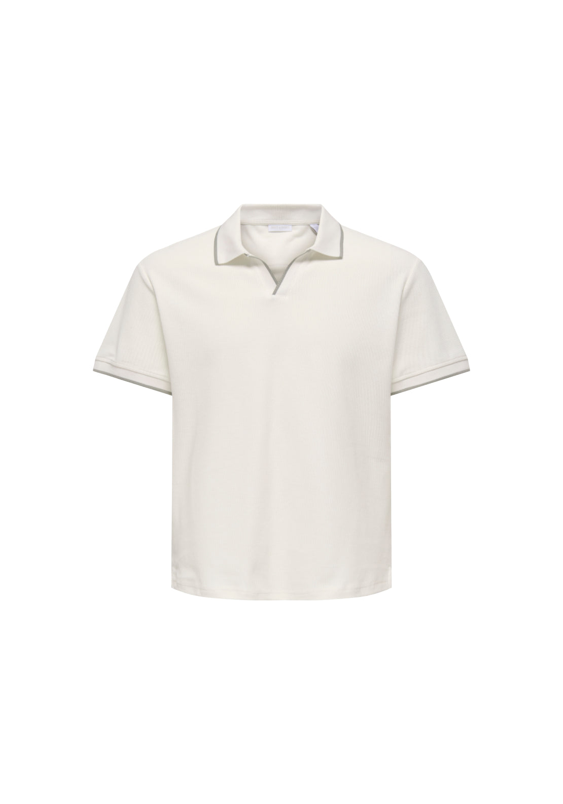 Only &amp; Sons Aston Polo Shirt - Egret 1 Shaws Department Stores