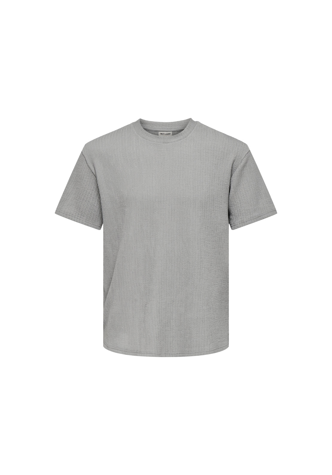 Only &amp; Sons Short Sleeve T-Shirt - Ultimate Grey 4 Shaws Department Stores