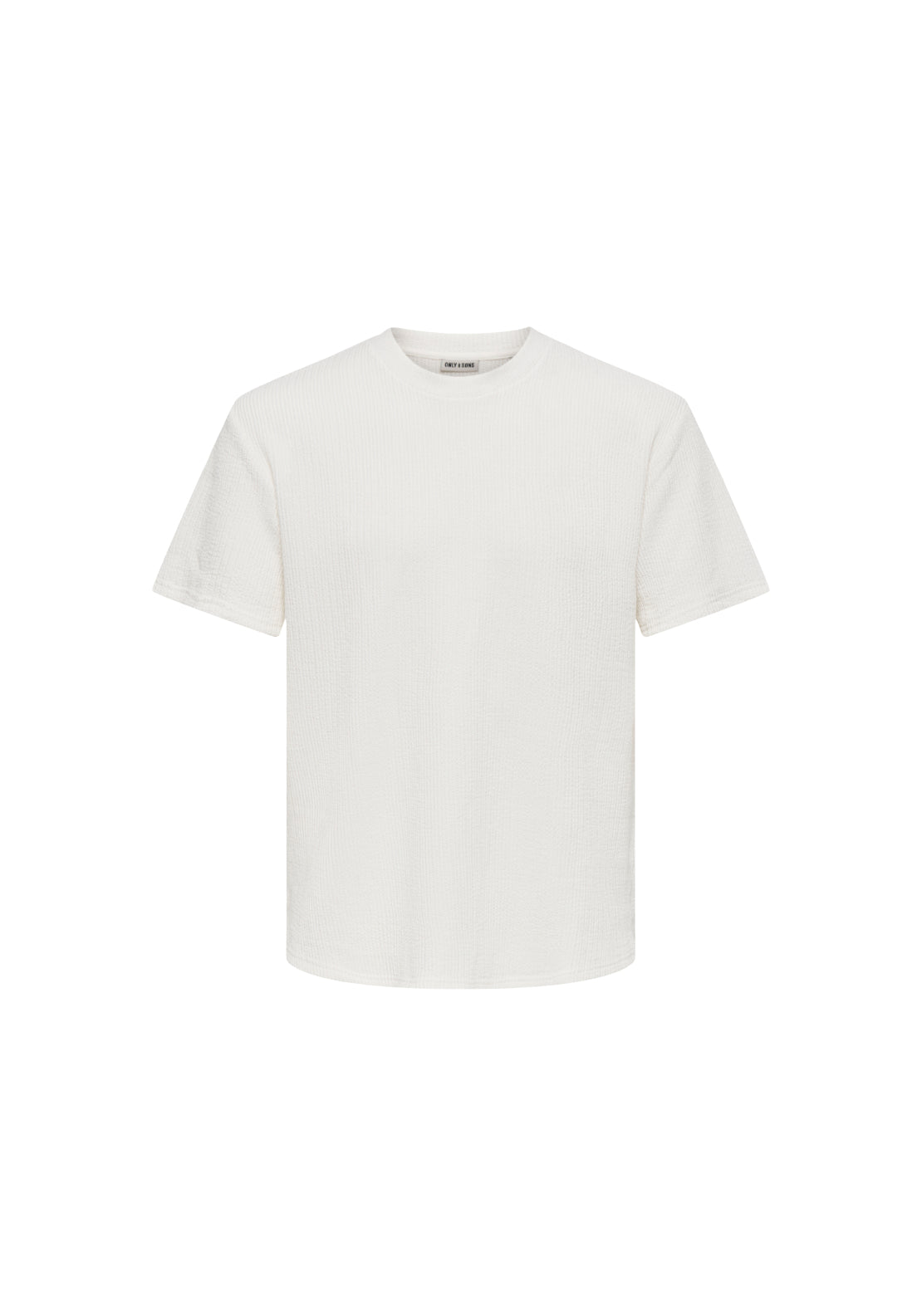 Only &amp; Sons Short Sleeve T-Shirt - Cloud Dancer 4 Shaws Department Stores