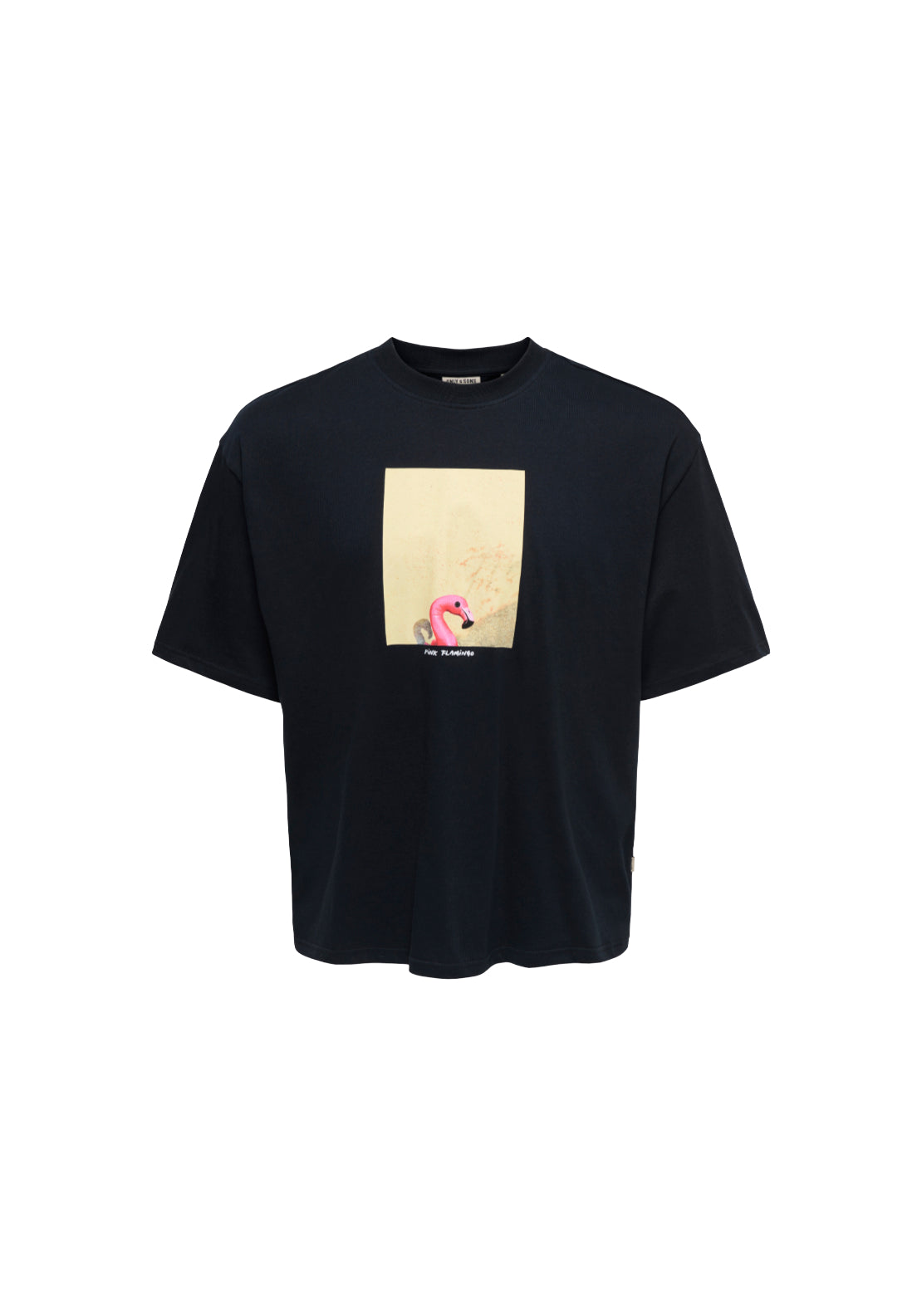 Only &amp; Sons Oversized Print T-Shirt - Black 1 Shaws Department Stores