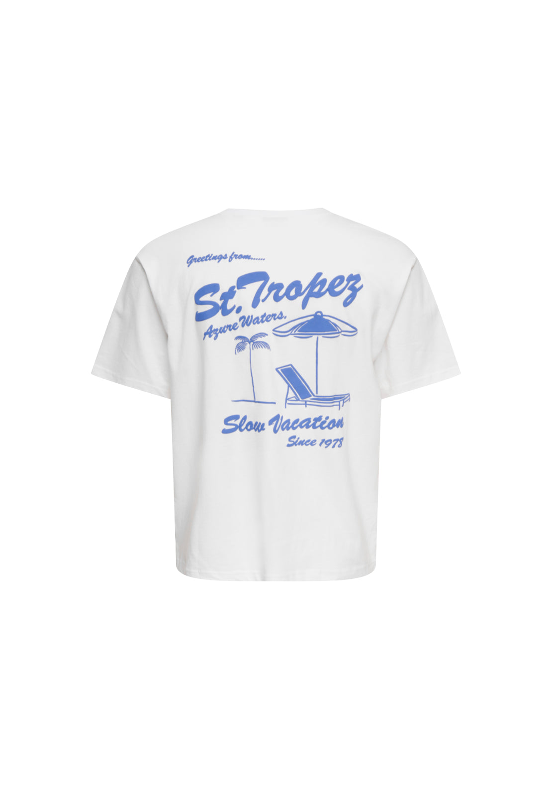 Only &amp; Sons Relaxed Print T-Shirt - White 6 Shaws Department Stores