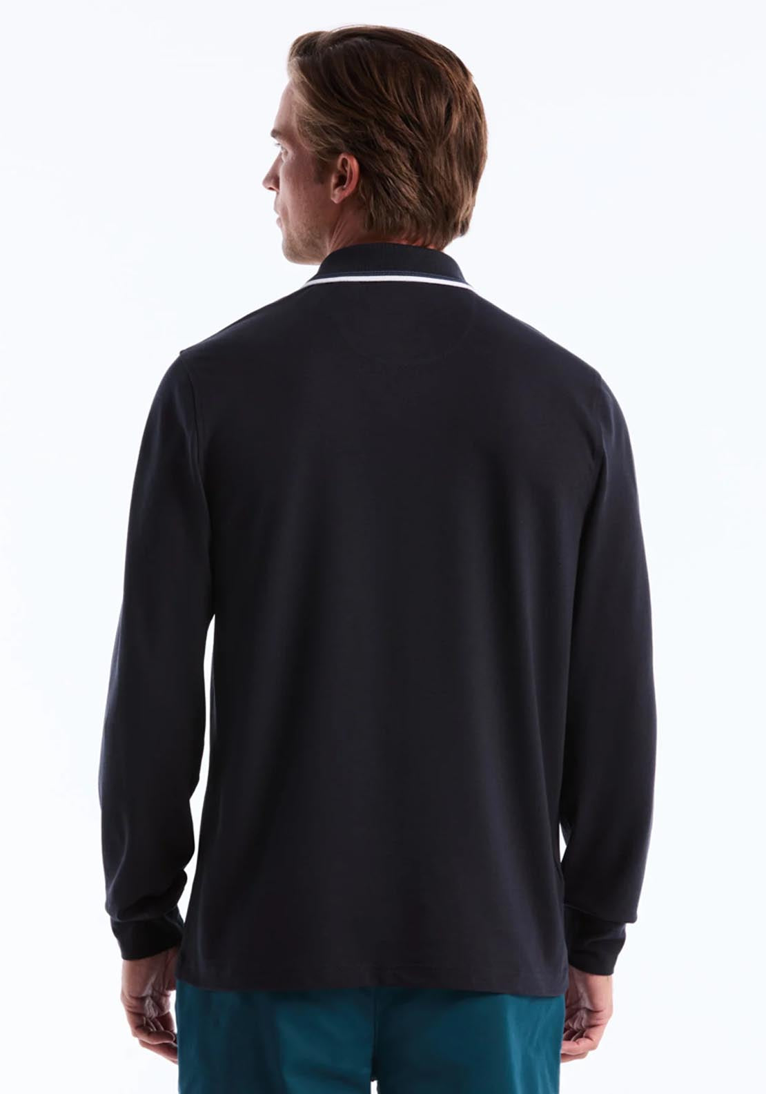 Penguin Original Tipped Pique Polo - Dark Sapphire 2 Shaws Department Stores