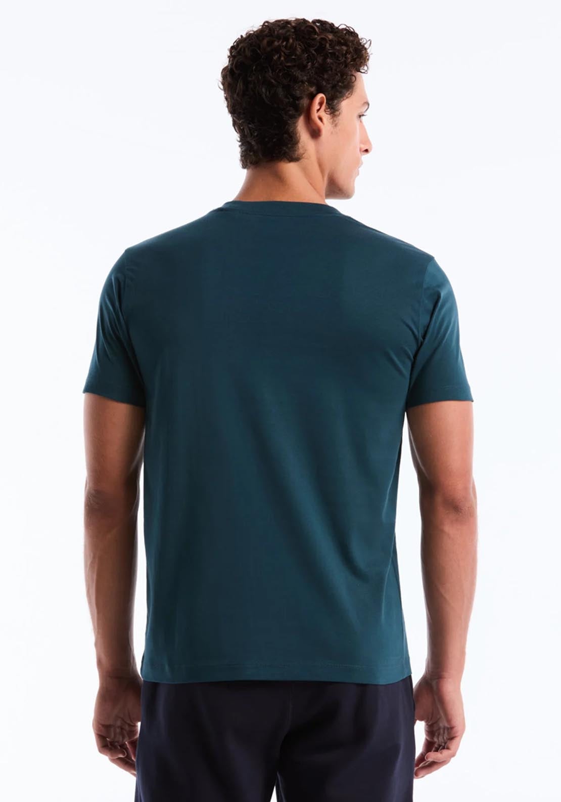 Penguin Original Pete Embroidered Crew Neck T-Shirt - Reflecting Pond 3 Shaws Department Stores