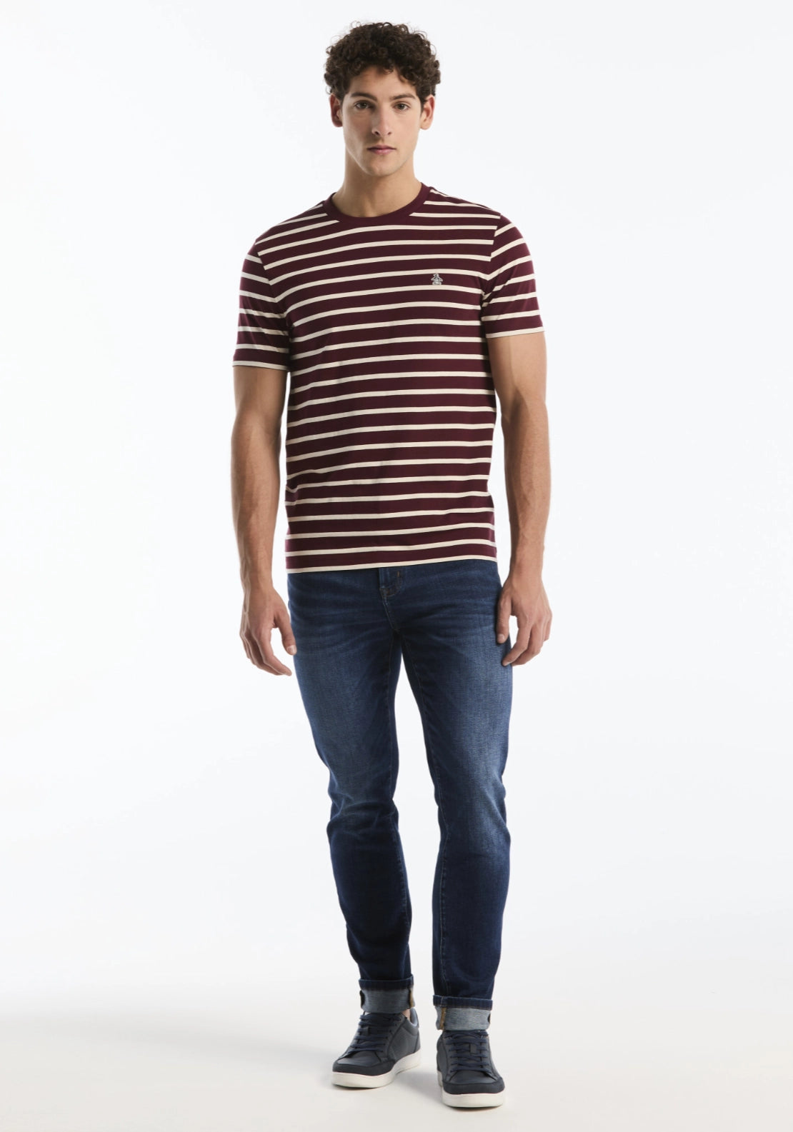 Penguin Stripe Tee Shirt - Port Royale 5 Shaws Department Stores