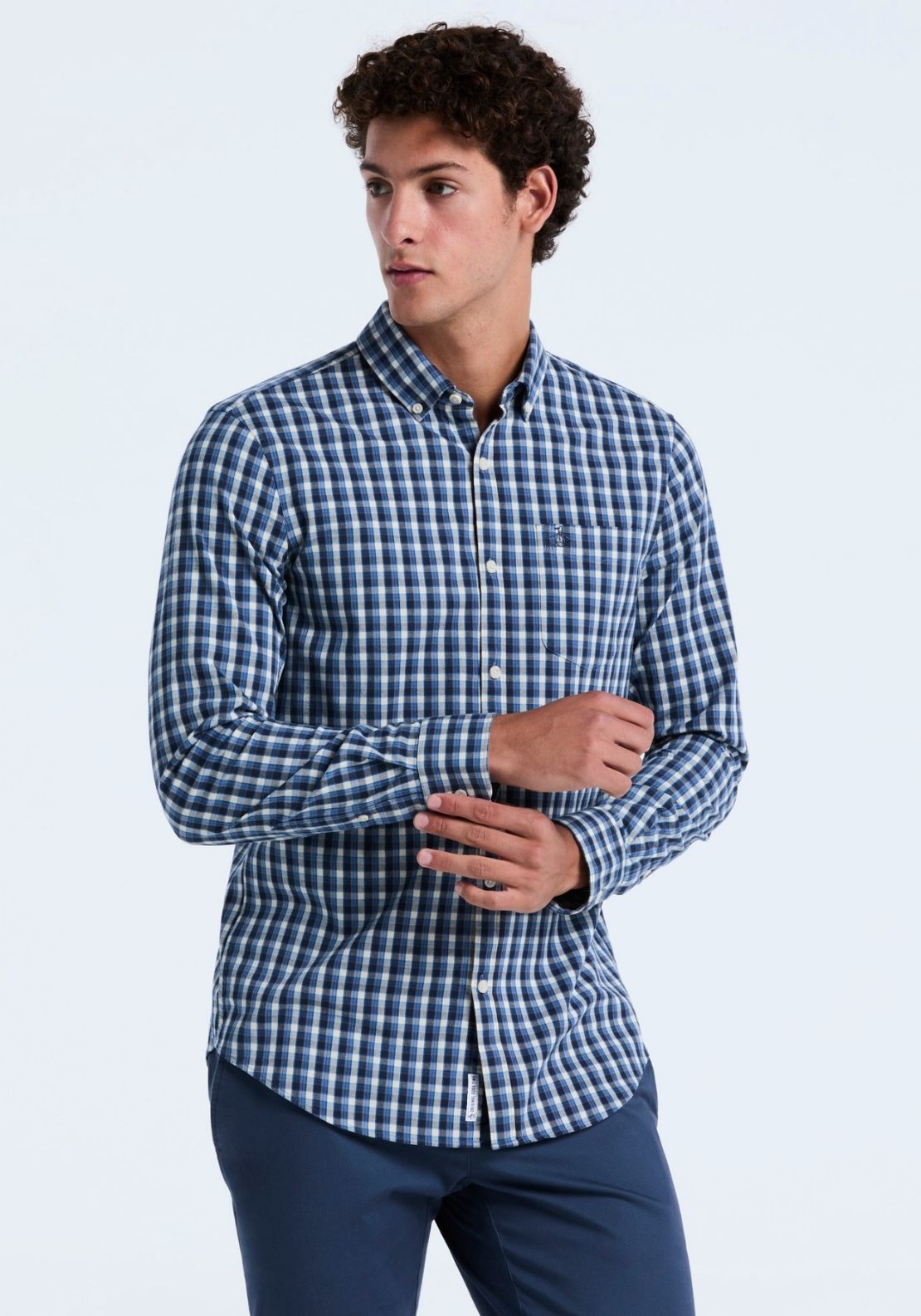 Original Lightweight Twill Check Shirt - Blue