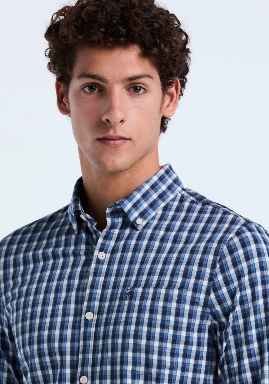 Original Lightweight Twill Check Shirt - Blue