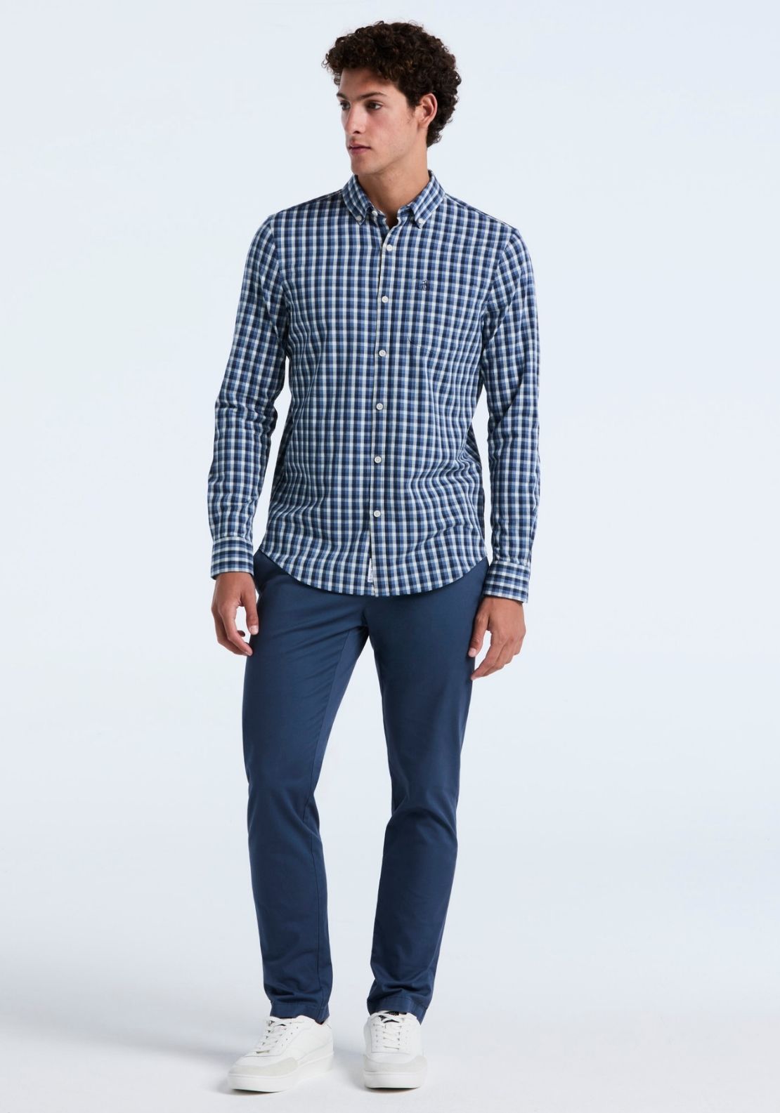 Original Lightweight Twill Check Shirt - Blue