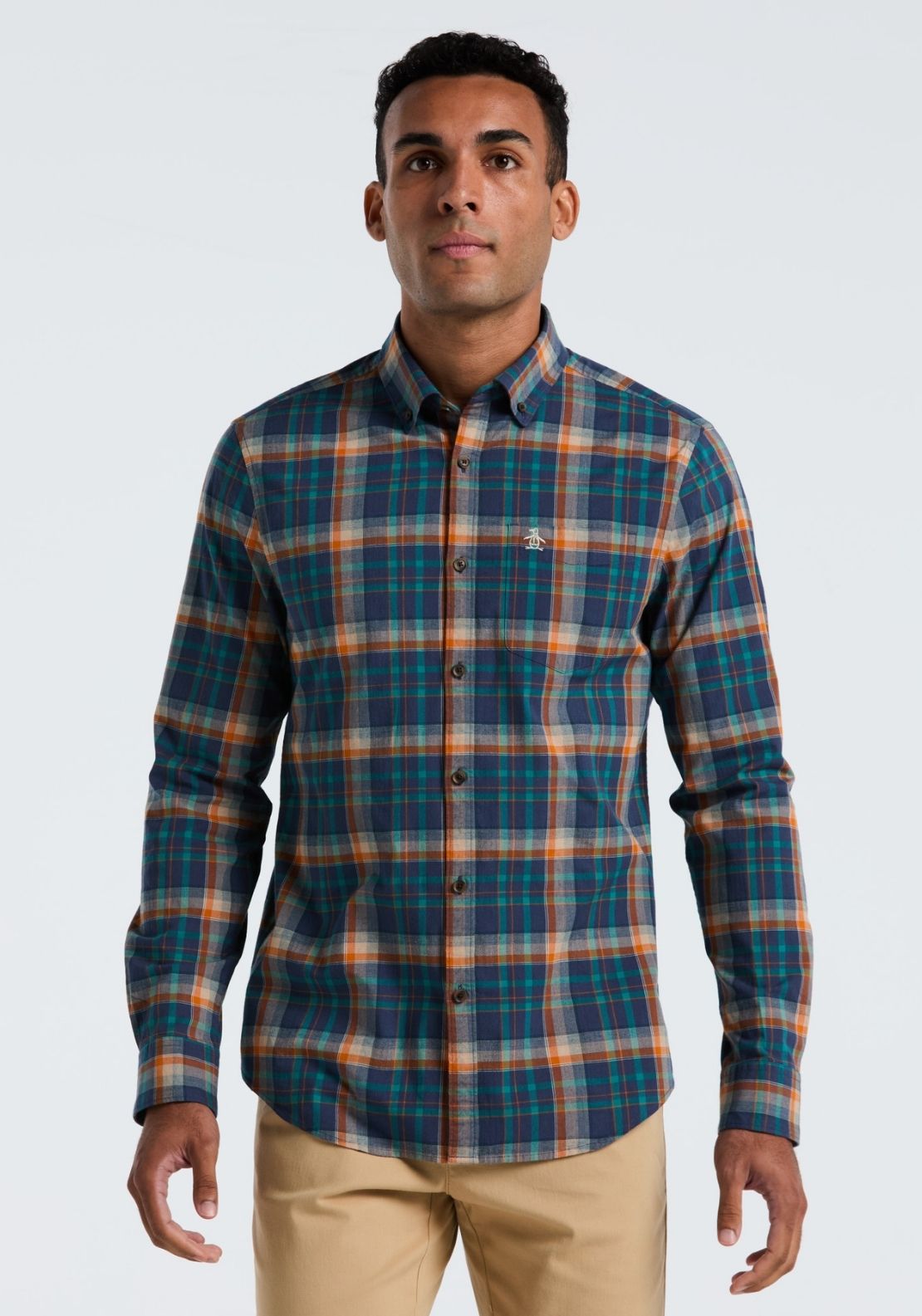 Original Lightweight Twill Check Shirt - Sargasso Sea