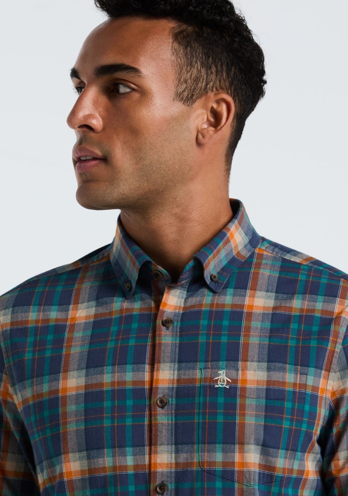 Original Lightweight Twill Check Shirt - Sargasso Sea