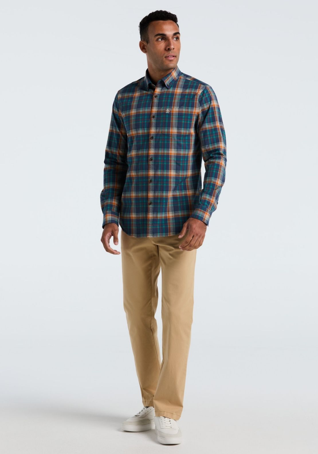Original Lightweight Twill Check Shirt - Sargasso Sea
