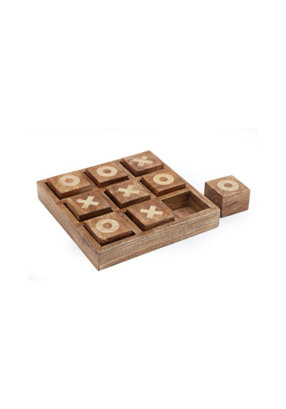 The Home Collection Wooden Tic-Tac-Toe Game Set - Wood 1 Shaws Department Stores