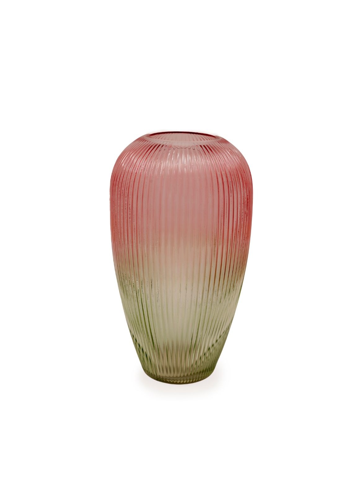 Graduated Vase - Green / Pink