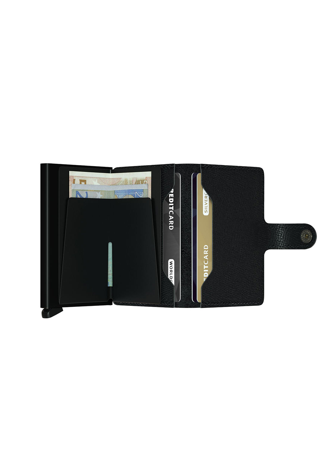 Secrid Mini Crisple Wallet - Black 4 Shaws Department Stores