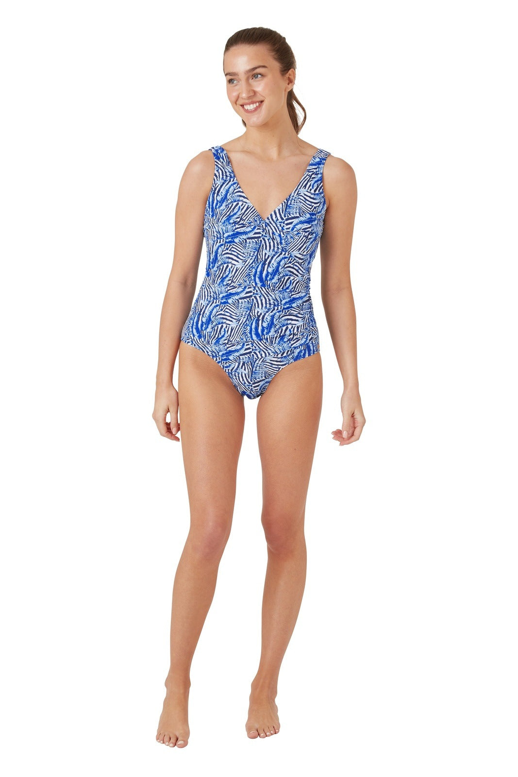 Oyster Bay Zebra Wrap Swimsuit 1 Shaws Department Stores