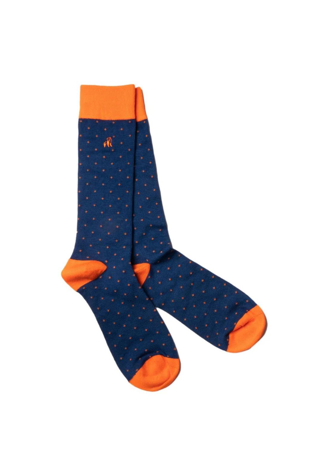 Swole Panda Spotted Socks - Orange 1 Shaws Department Stores