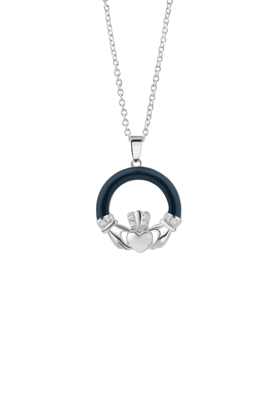 Silver Plated Cladagh Pendant - Silver