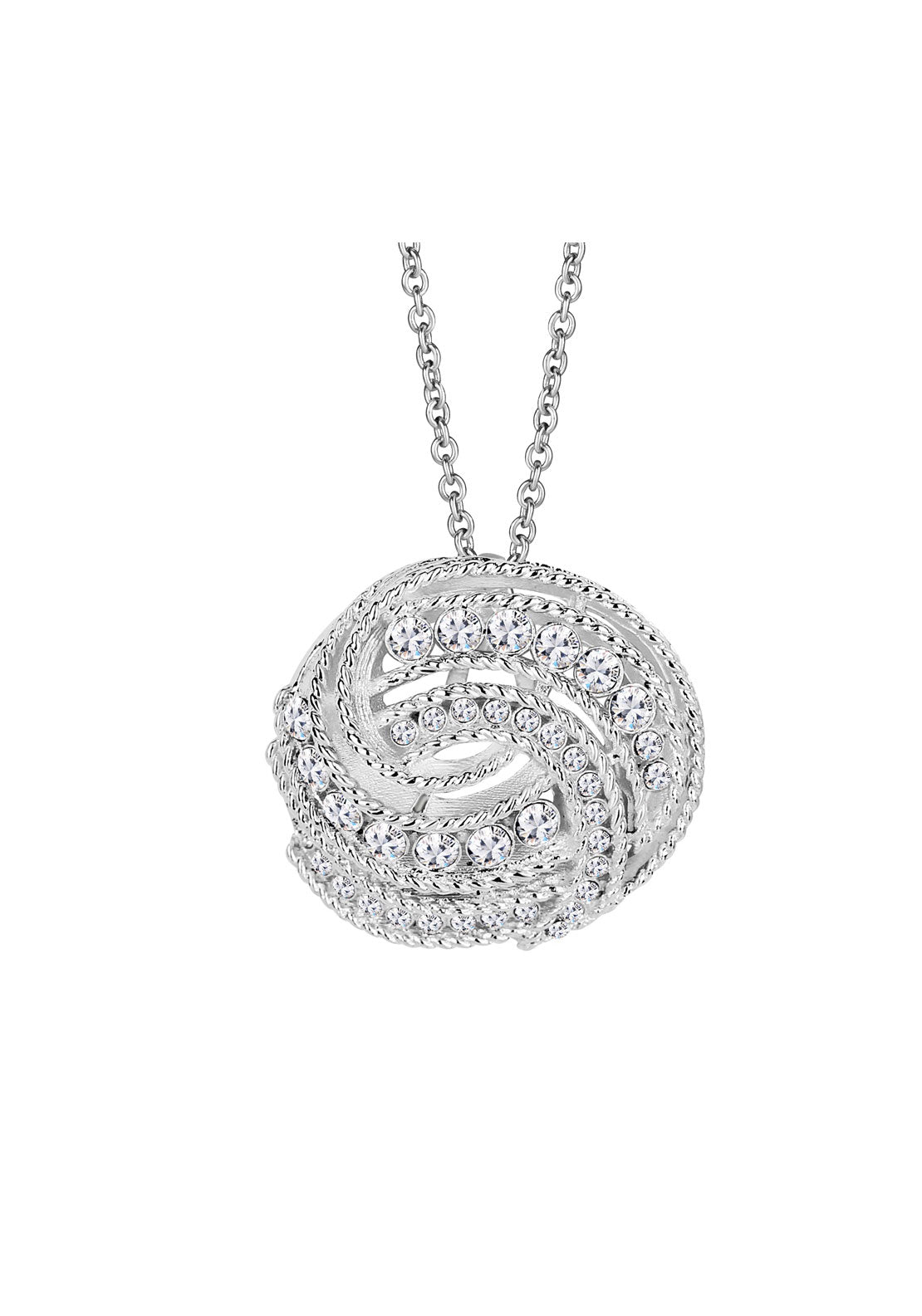 Newbridge Jewellery Studio Line Twist Necklace - Silver 1 Shaws Department Stores