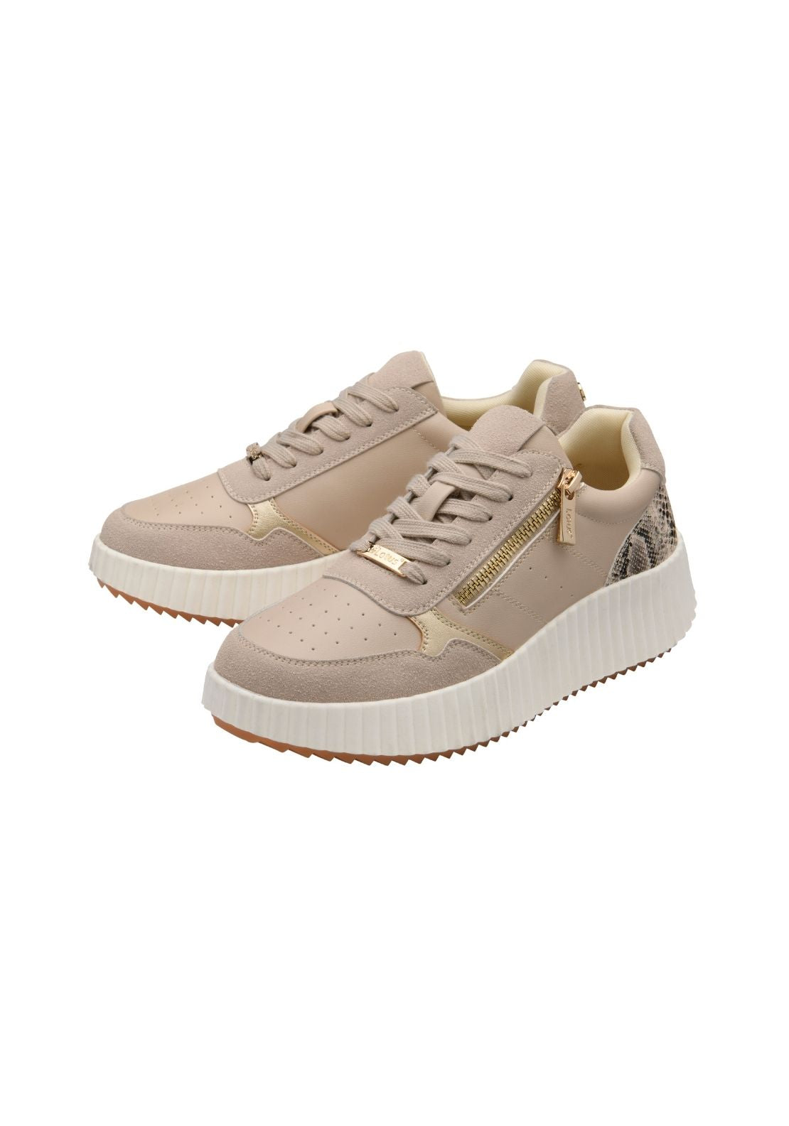 Lotus Pos Paige Trainer - Natural/snake 2 Shaws Department Stores