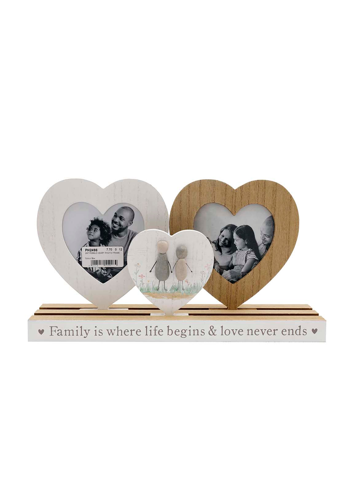 The Home Collection Pebble Heart Photo Frame 1 Shaws Department Stores