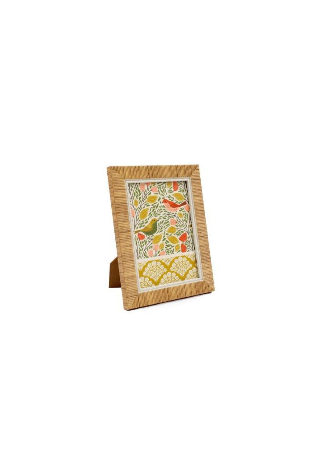 Rattan Photo Frame - Nude