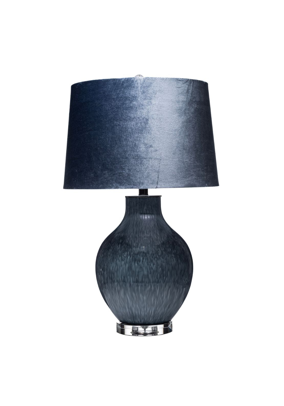 Textured Glass Table Lamp - Blue