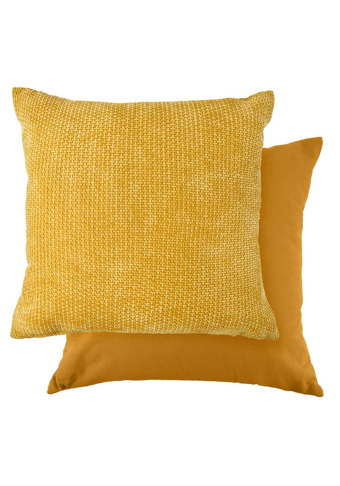 The Home Collection Portland Cushion 17&quot; x 17&quot; - Ochre 2 Shaws Department Stores